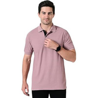 Owl Mink Poly Cotton Polo T-Shirt, Wrinkle-Free, Soft, Workout, Office Wear (In, Alpha, Xl, Regular, Peach)