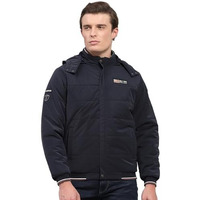 Monte Carlo Mens Navy Blue Solid Detachable Hooded Neck Full Sleeve Jacket (224066760-2-40)