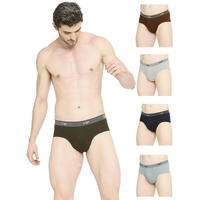 Vip Men's Cotton Solid (Pack Of 5) (Brief_Assorted