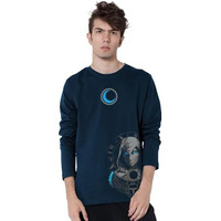 Bewakoof Official Marvel Merchandise Men's Printed Regular Fit Full Sleeve Round Neck Cotton T-Shirt