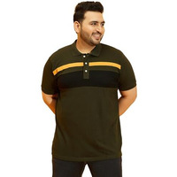 Bigbanana Men's Regular Fit Polo (Manco,Olive Green,6Xl)