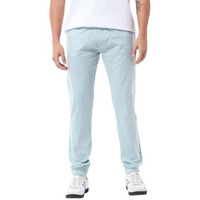 Bewakoof Men's Solid Regular Fit Cotton Joggers Blue