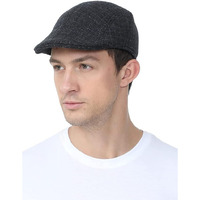 Clothera Casual Golf/Flat Caps & Hats For Mens (In, Alpha, Free Size, B-Black)