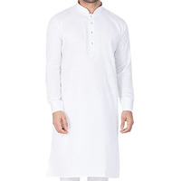 Vastramay Men's White Pure Cotton Kurta Pyjama Set - Lukhnowi Chikankari Embroidered Kurta With Pant Style Pyjama For Weddings, Festivals, And Cultural Celebrations