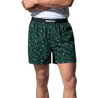 Damensch Breeeze Men's Ultralight Cotton Inner Boxers-Pack Of 1-Crackle Green-Xxxl