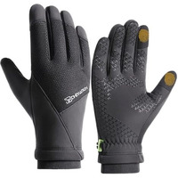 Proberos Winter Gloves For Men - Thermal Fleece-Lined, Waterproof, Windproof, Touchscreen Compatible, Anti-Slip Silicone Grip, Cycling, Hiking, Fishing, Outdoor Sports, Cold Weather Essentials, Xl