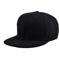 Ilu Cap For Men Women Unisex Topi Head Branded Boy's Girl's Hip Hop Caps Adjustable Strap Summer Sports Cricket Gym Dance Cotton Free Size Woolen Fashion Baseball Helmet Snapback Winter (Black)