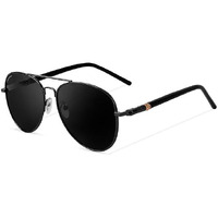 Black Jones Eyewear | Full Rim Aviator Sunglasses | Polarized And 100% Uv Protected|Men & Women|
