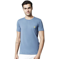 Mack Jonney Round Neck Cotton Solid Dark Grey T-Shirt For Men-T_D.Grey_01-Xxl