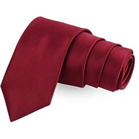 Peluche The Majestic Snap Maroon Colored Microfiber Necktie For Men (Maroon)