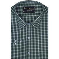 Accox Men's Breathable Cotton Full Long Sleeves Checkered Regular Fit Formal Shirt For Men (O_Gcr402_42) Multicolour