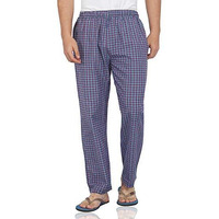 Fflirtygo Men's Cotton Pyjama Bottom, Orange And Black Stripe Printed Pyjama For Men, Mens Leisure Wear, Night Wear Pajama