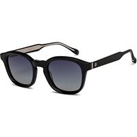 John Jacobs | Black - Blue | Full Rim Square Stylish & Premium Polarized Sunglasses | Jj Rhapsody | Polarized And 100% Uv Protected | Men & Women | Wide | Jj S15458