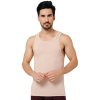 Oxyzone Men's Round Neck Modal Vest - Breathable, Odor-Free, Regular Fit, Sleeveless Baniyan - Super Soft Comfort Fit Innerwear - Skin - Xl