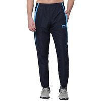 Shiv Naresh Mid Rise Trackpants For Men | Regular Fit |Sports Wear | Moisture Wicking | Navy/Cyan | Style No. 526, 2Xl