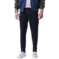 Bewakoof Men Jet Black Casual Jogger Pants With Zipper, Large