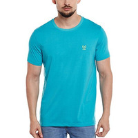 Mack Jonney Round Neck Cotton Tshirt For Men-T-Ferozi01-Xxl Turquoise