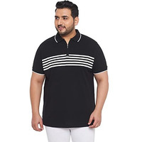 Bigbanana Men's Regular Fit Polo (Pole,Black,4Xl)