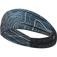 Coreteq Printed Multifunction Sports Sweatband Headband With Silicon Elastic Band Anti-Slip Men And Women (Psy Green)