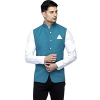 Favoroski Men's Slim Fit Nehru Jacket Ethnic Bandhgala Waistcoat (Favjc161126_40)