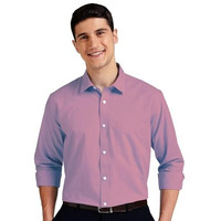 Cb-Colebrook Men's Regular Fit Cotton Casual Shirt With Spread Collar & Full Sleeves (X-Large, Mauve)