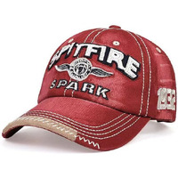 Handcuffs Cotton Baseball Cap With Buckle Closure Unisex Casual Sports Caps (Red)