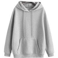 Mack Jonney Grey Melange Solid Hooded Cotton Fleece Regular Fit Sweatshirt For Men-Vmack639127 (Small)