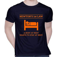 Creativit Graphic Printed T-Shirt For Unisex Funny Quotes Tshirt | Casual Half Sleeve Round Neck T-Shirt | 100% Cotton | D00306-256_Navy Blue_X-Large