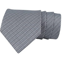 Kavove The Rogue Abstract Dark Grey Necktie For Men