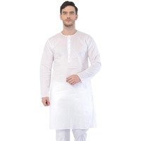 Vastramay Men's White Cotton Addi Kurta_Vasmk123_42