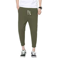 Readyme Sabse Pahle Track Pant For Men || Cotton Blend Joggers For Men For Running || Gym Sports Lower For Men & Boys Track Pants For Men Multipurpose || Mens Lower | Mahndi Green, Size - 34