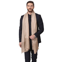 Pashtush Woven Mens Pashmina Stole, Checks Mens Muffler, Warm Cashmere Feel