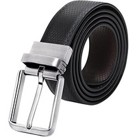 Auraki Vegan Leather Reversible Formal Belt For Men/Boys(Color-Black & Brown||Ark-Bl-02)