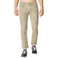 Kargeens Men's Jeans Pant Slim Fit Stretchable Casual Wear Low Rise Cotton Blend Denim (Raj7001_Beige_34)