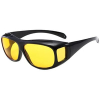 Hairum Sunglasses- Night Driving Polarized Rectangular Sunglasses For Men And Women | Hd Glasses | 100% Uv Protection | For Bike Riding And Car Driving, Black