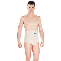 Dermawear Men Blended V-Shaper High Waist Abdomen Shapewear Brief (A-302A_Cream_Medium)