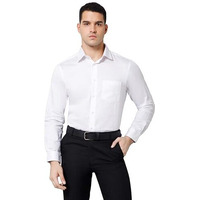 Cantabil Cotton Solid Full Sleeve Regular Fit White Shirt For Men With Pocket | Cotton Shirt For Men Shirts For Men (Mshp00041_White_40)