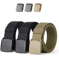 Edifier Unisex Nylon & Canvas Waist Belt (Blt066_01_Black & Beige)