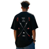 Bewakoof Men's Black Warriors Graphic Printed Oversized T-Shirt