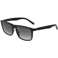 Guess|Black Full-Rim Square Branded Latest And Stylish Sunglasses|100% Uv Protection (Uv 400) Grey Gradient Faded Lens|Men|Large|Gu00025 01C 59 S