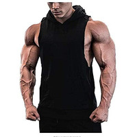 More & More Gym Hoodie For Men (In, Alpha, L, Regular, Black)
