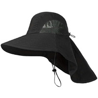 Gustave Polyester Hat For Men, Upf 50+ Protection Wide Brim & Neck Flap Bucket Hat, Breathable Mesh, Adjustable Fit, Windproof Strap - Fashionable & Durable For Hiking, Fishing, Gardening