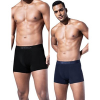 Damensch Men Deo-Soft Supima Modal Trunks-Pack Of 2-Kentt Blue, Wayn Black-Medium