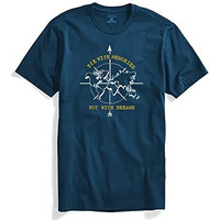 Adro Die With Memories Not With Dreams Mens Cotton Printed T-Shirt (R21-M-Die-Sb_Teal_2Xl)