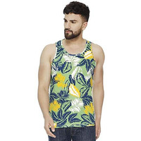 Veirdo Men's Regular Fit Tank Top (Tsh_G4_B102_L_Green_Large)