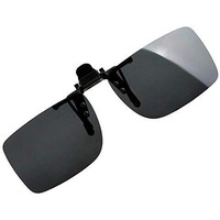 Rspd Cool Polarised Uv 400 Lens Clip On Sunglasses With Hard Carry Case. (Black)