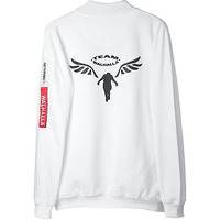 Comicsense.Xyz Cotton Unisex Tokyo Revengers Anime Jacket For Men And Women, Walhalla Classic Edition Printed Cosplay Anime Standard Length Bomber Jackets - Medium, White