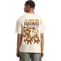Veirdo 100% Pure Cotton Oversized Baggy Fit Official Disney Merchandise Cool & Goofy Graphic Printed T-Shirt For Men (Os_Dsn_Vkkmra_Sw_M)