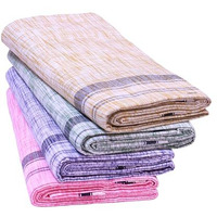 Green Tee Men Cotton Lungi - Pack Of 4 (2 Meters)