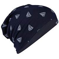 Isweven Men's Beanies Cotton Slouchy Skull Summer Blended Free Size Blue Beanie Cap For Men Women Boys (7006-Grey Triangle)